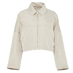 Rachel Comey Algardi Jacket Beige EUC Size 4 Cropped Long Sleeve Zipper Lightwei